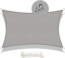 Sonnensegel Rechteckig Sonnendach 4x5m Wasserabweisend Grani