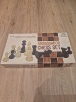 Schachspiel Ambassador Set mit Brett und Figuren