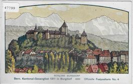 Schloss Burgdorf - Bern. Kantonal-Gesangfest 1911
