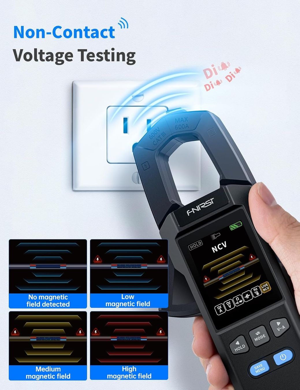 Misurare: Profi Digitale Strommesszange Multimeter DC/AC 0-600A – Nuovo e nell'imballaggio originale da Châtelaine venduto da topshop.switzerland 4