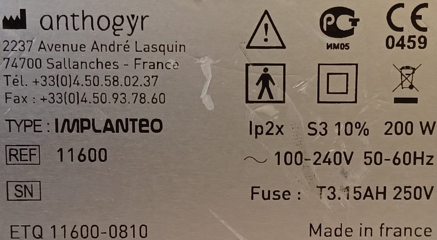 Laborzubehör: Anthogyr Implanteo 11600 Dental implant motor – Gebraucht aus Niederdorf von LeptonAG_Labor 9