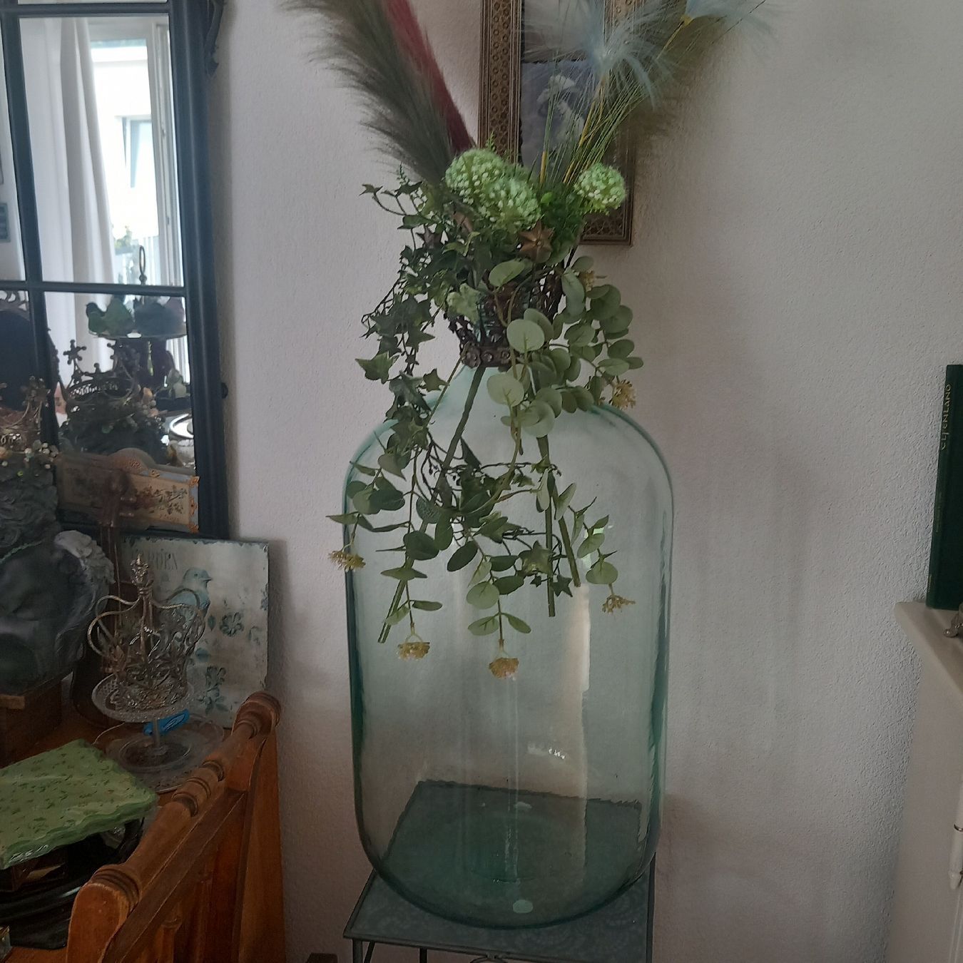 Vasi & Recipienti: XL Flaschen Bodenvase aus Glas , / H- 67cm. – Usato da Aegerten venduto da gismolini 3
