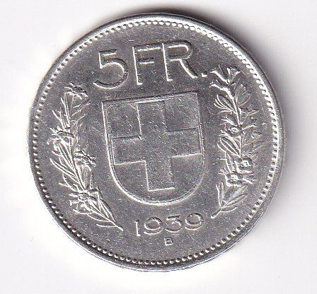 Alle Münzen: 5 Franken 1939 – Gebraucht aus Neuchâtel von karlpierrino