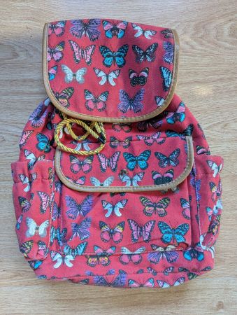 Rucksack mit Schmetterlingen 37cm hoch