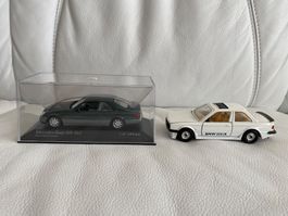Mercedes-Benz 600 SEC in Box und BMW 325iX