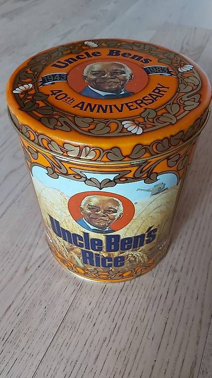 Barattoli: Retro Blechdose Uncle Ben's 1983 – Usato da Uetendorf venduto da Neuenberg