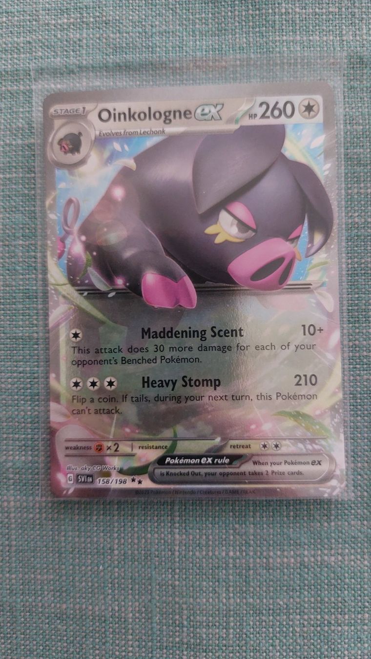 Pokémon Carte collezionabili: Oinkologne ex Scarlet&Violet base – Nuovo (secondo la descrizione) da Bellinzona venduto da Pagur