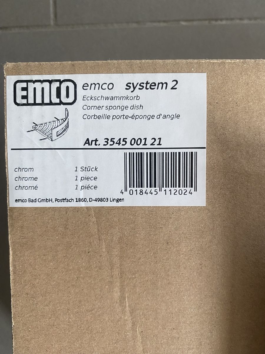 Supporti a parete: emco system 2 Eckduschkorb chrom Art. 3545 001 21 neu – Nuovo e nell'imballaggio originale da Rüfenach AG venduto da Hel_rrz6 1