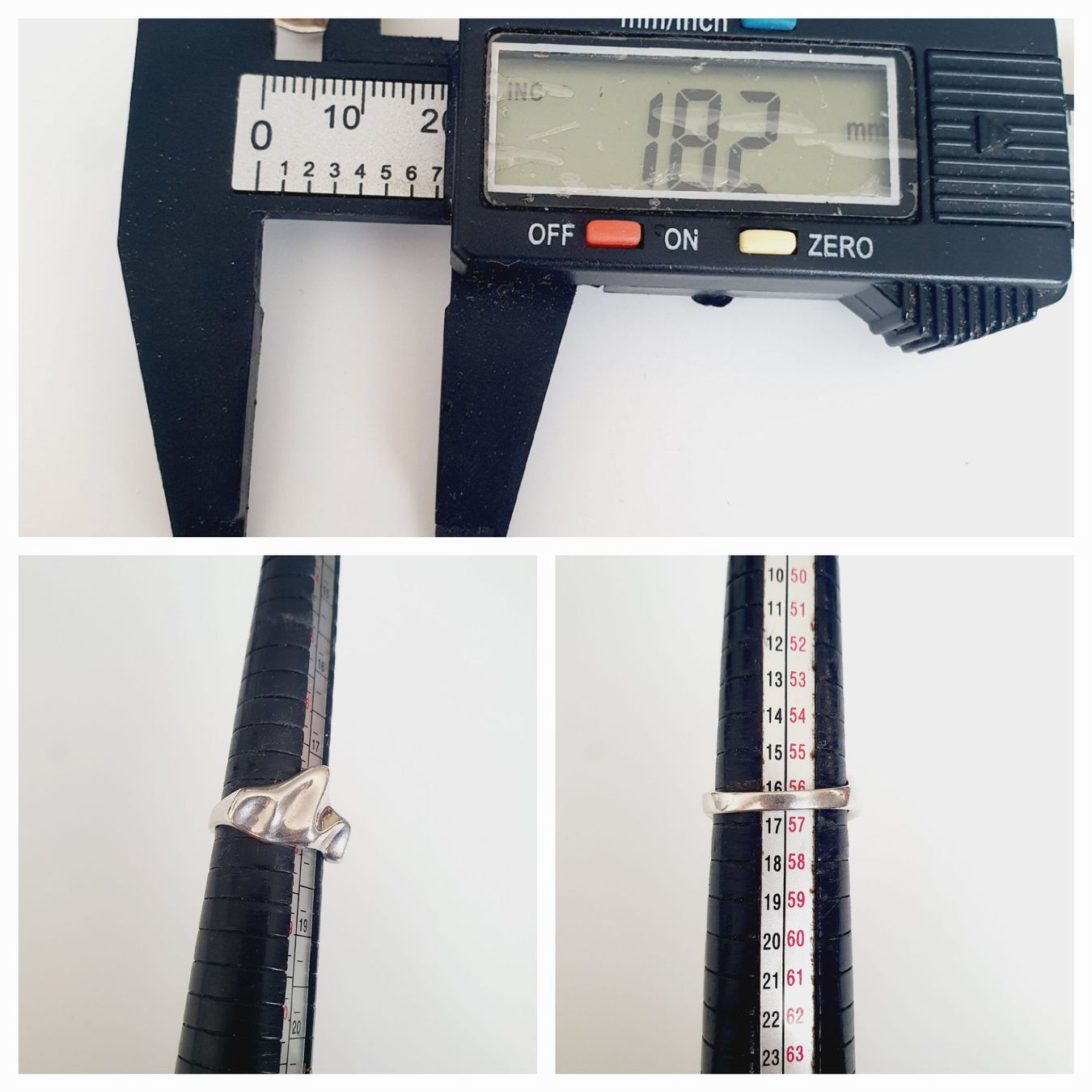 Anelli: Ring Silber 925 organische Form Gr 18.2  – Usato da Kreuzlingen venduto da Wunderkiste123 9