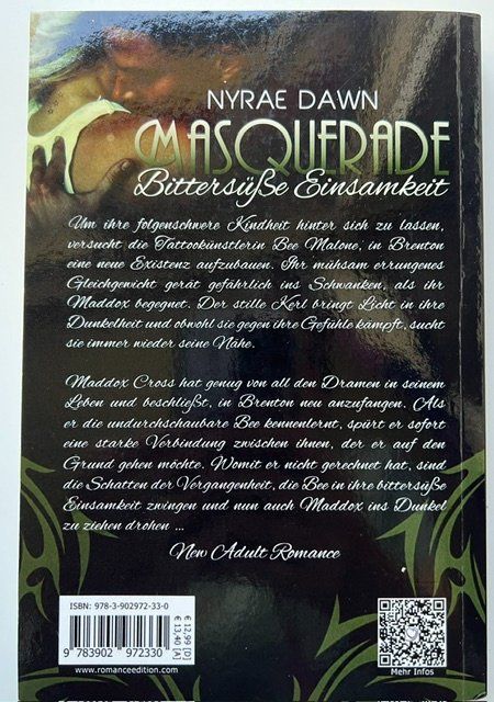 Bücher: Masquerade - bittersüsse Einsamkeit von Nyrae Dawn – Gebraucht aus Zürich von popcorn67 2