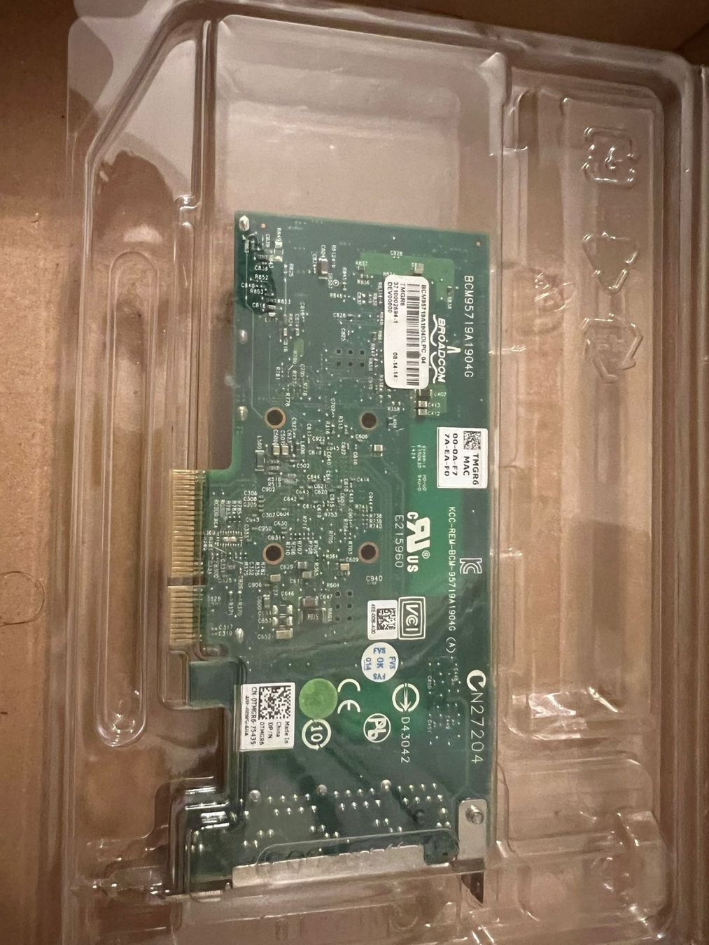 Dell Unità & Adattatore: REDUCED Dell Broadcom PCI-e Gigabit Ethernet quad RJ-45TMGR6 – Nuovo (secondo la descrizione) da Unterägeri venduto da fr4nk18 2