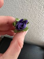 Stoffrosen lila ca. 2.5cm neuwertig