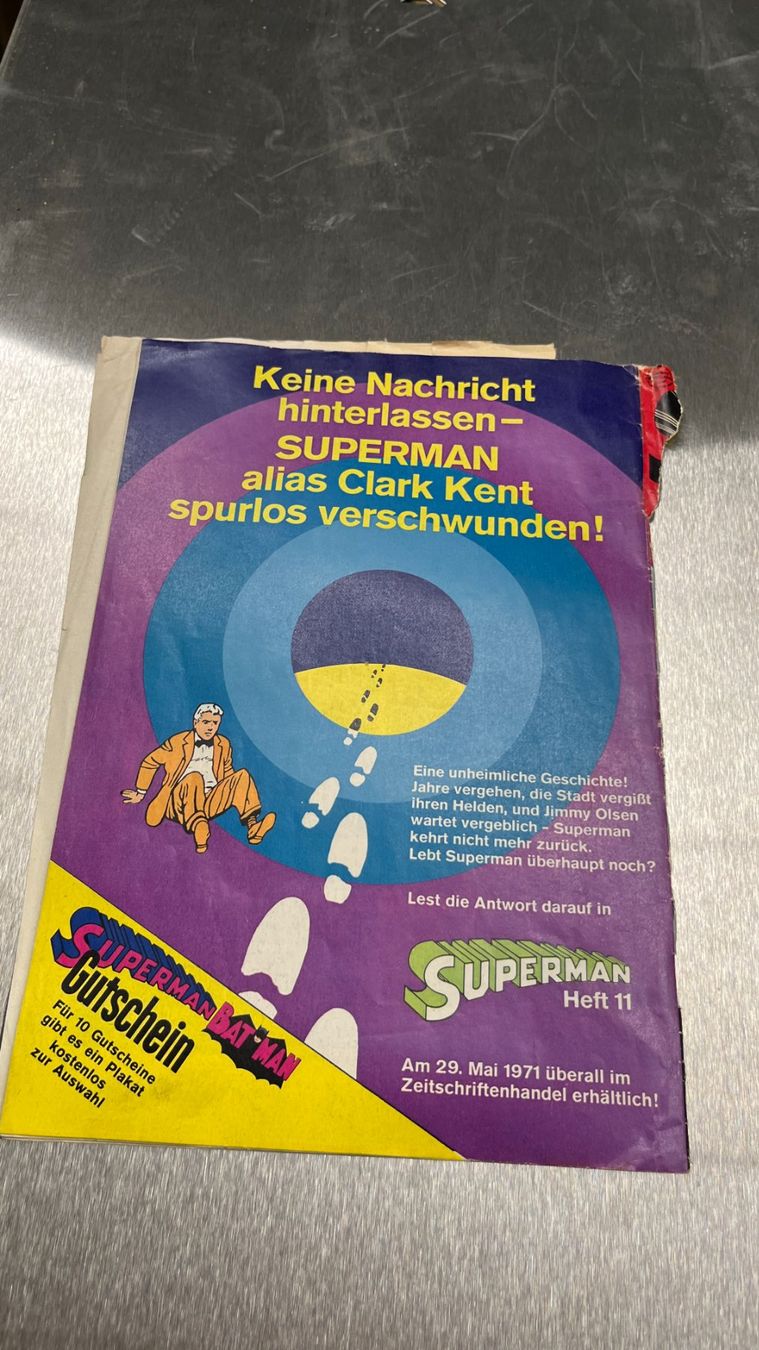 Comics: Superman Batman Heft 10, 15 .Mai 1971 – Gebraucht aus Bern von daskannweg 2