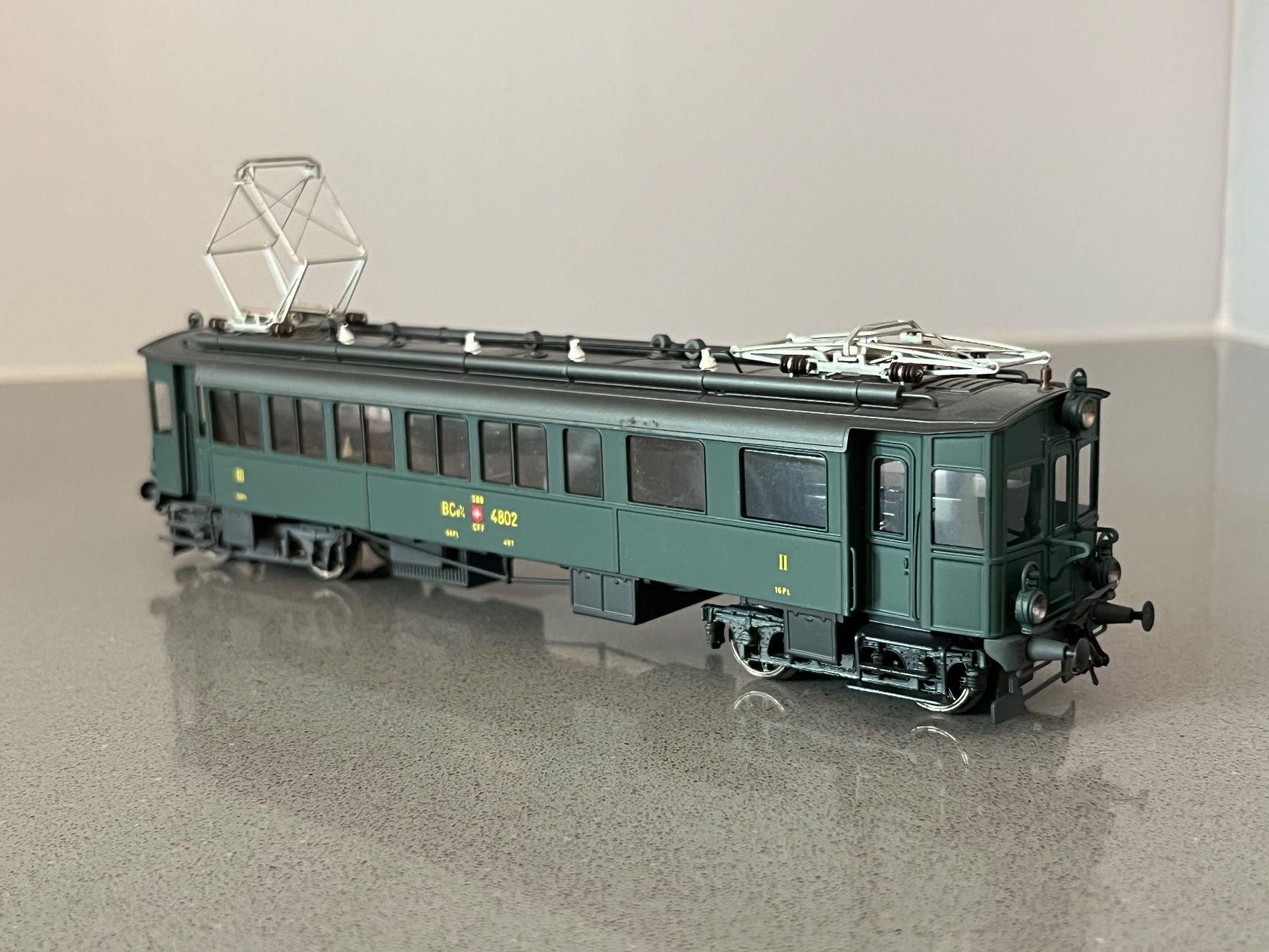 Modelleisenbahnen: SMF Triebwagen BCe 4/4 4802 SBB Messing DC = – Gebraucht aus Disentis/Mustér von Sthb