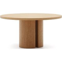Esstisch rund Nealy Eichenholzfurnier natur 150x150