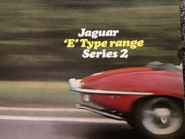 Jaguar E-Type Serie 2 Faltprospekt Topzustand 12 Seiten