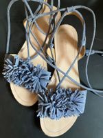 Fringe Sandalette Leder 41 Roberto Santi zum Schnüren.