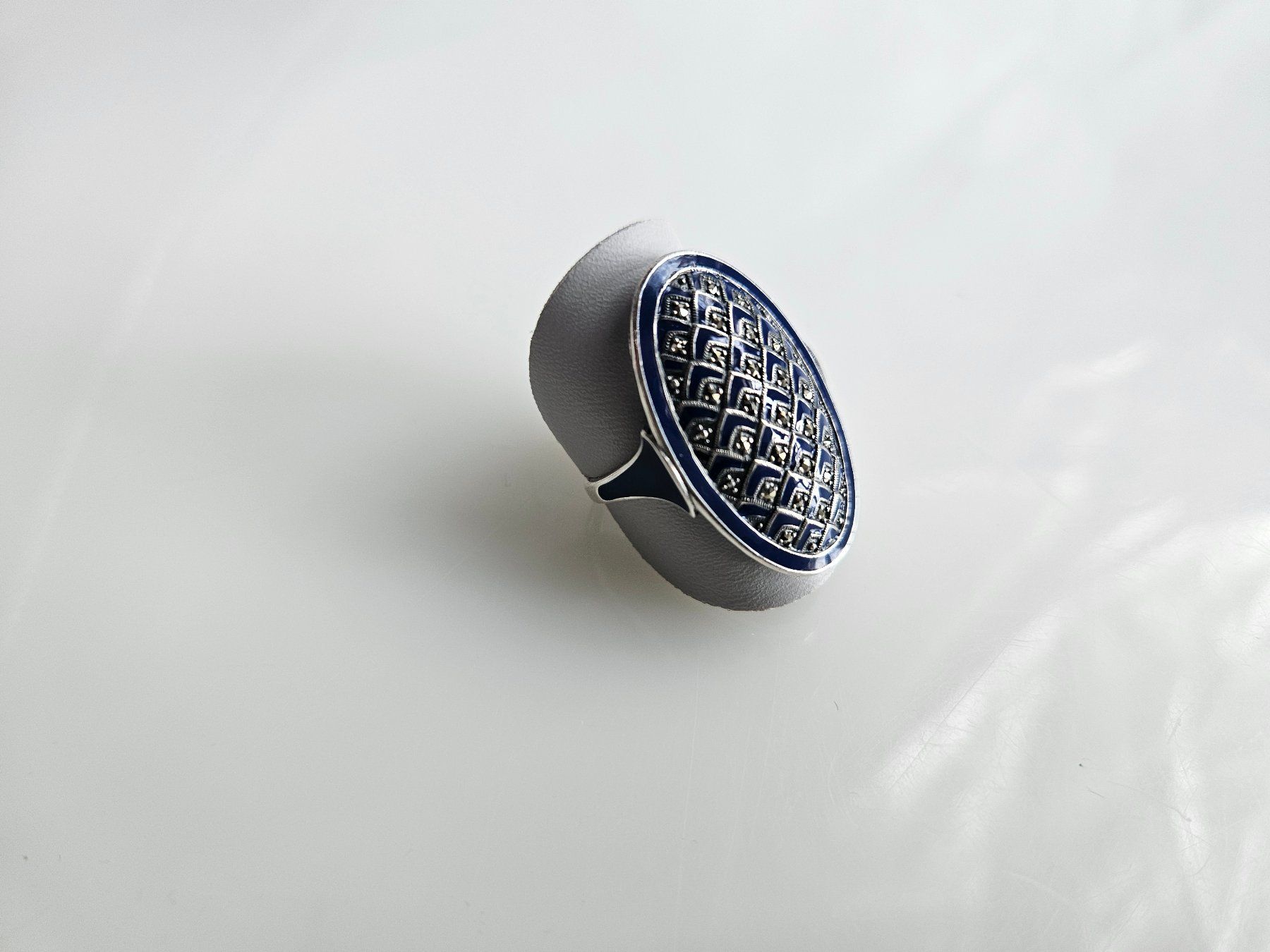 Anelli: Ring aus Silber emailliert Grösse 56 – Nuovo (secondo la descrizione) da Winterthur venduto da ste_tcx5 2