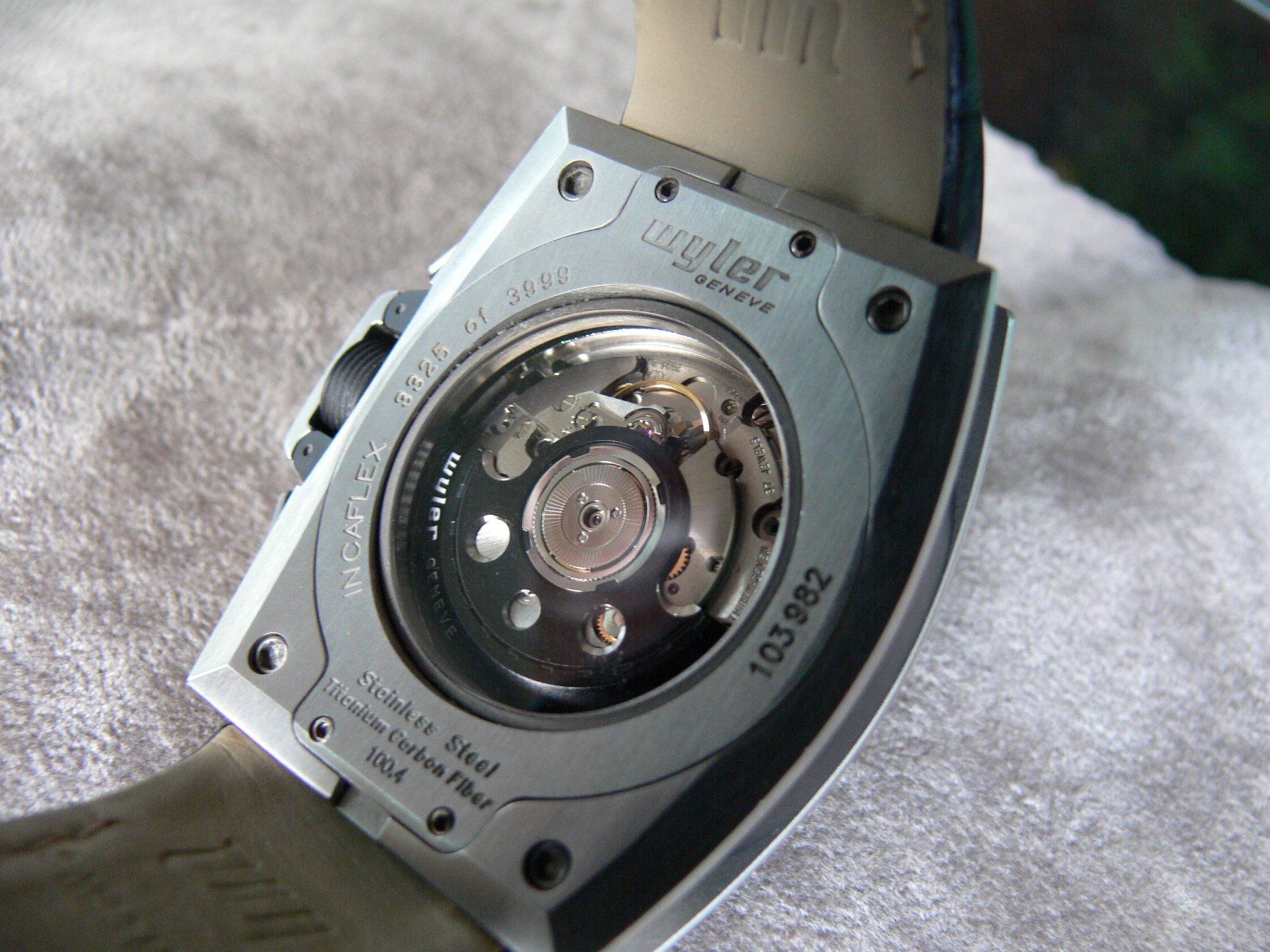 Wyler Orologi: Wyler Code R Automatic BLAU Chronograpph Kroko Code R 100.4 – Usato da Remigen venduto da Kelias 4