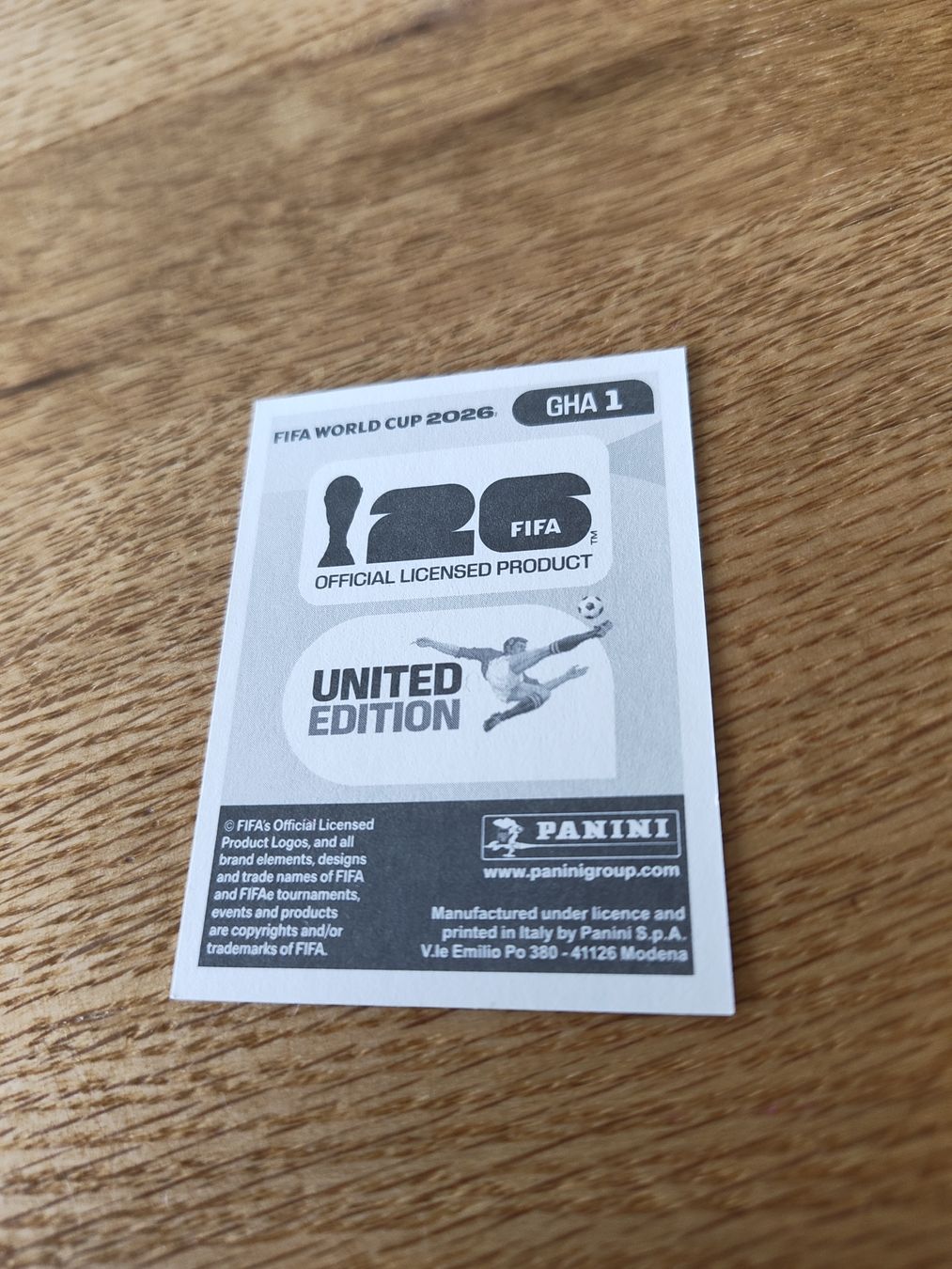 Panini Carte collezionabili: Panini Wm 2026 Gha 1 – Nuovo (secondo la descrizione) da Lieli venduto da Maholo 1
