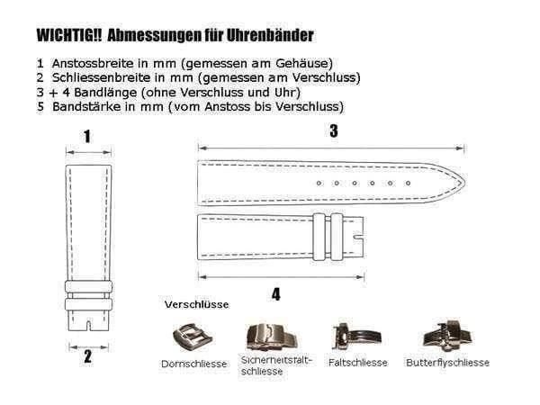 Bracciali & Braccialetti: Uhrenarmband extra stark Leder Vintage 2 Niet 24mm hellbraun – Nuovo e nell'imballaggio originale da Wittenbach venduto da uhrenzubehoer24 3