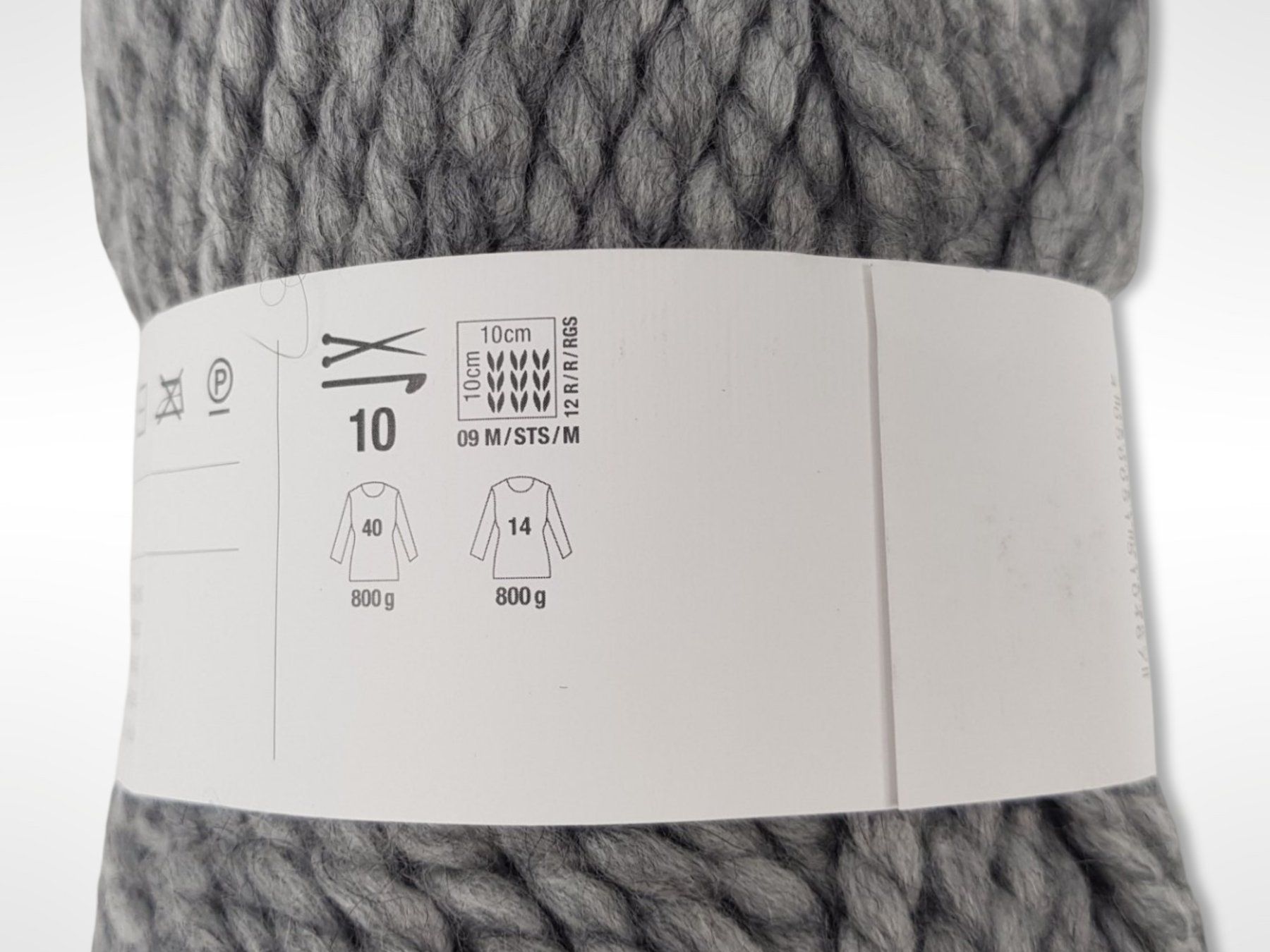 Lana: RICO DESIGN dicke Wolle Hellgrau 10 Stk. – Usato da Suhr venduto da Restwert_Suhr 6