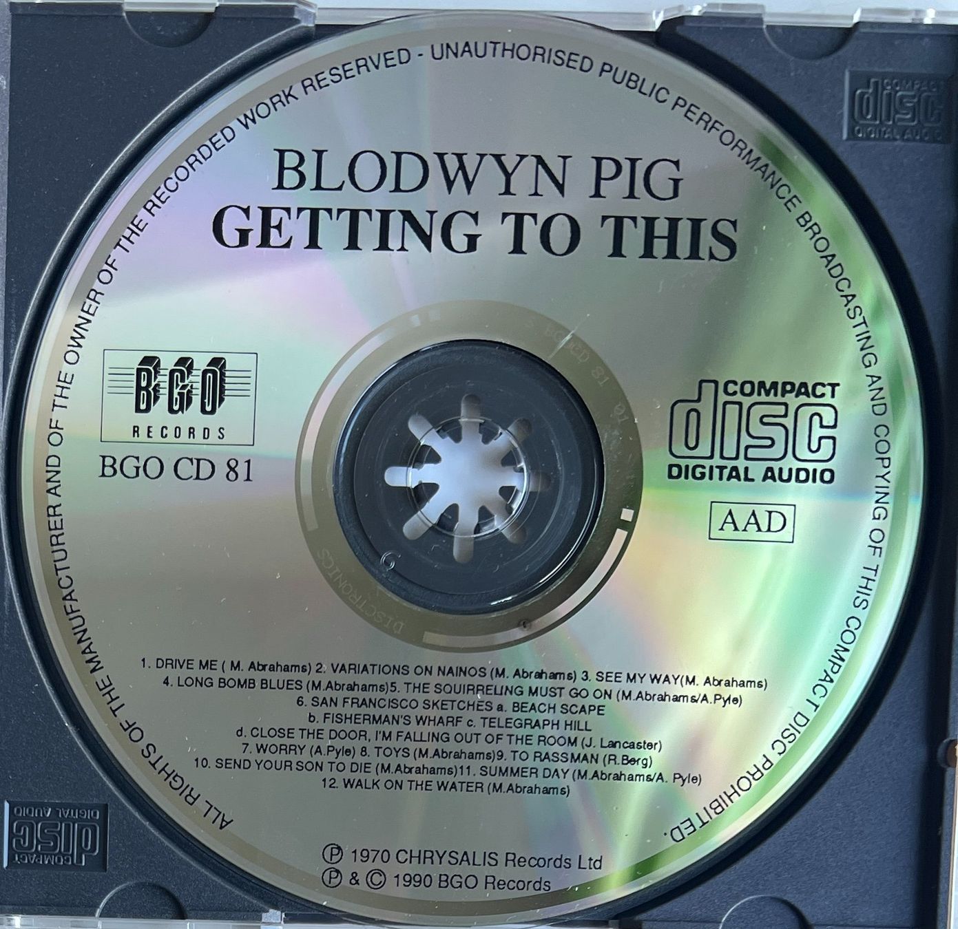 CD: BLODWYN PIG / Getting To This – Usato da Bischofszell venduto da kustavi 2