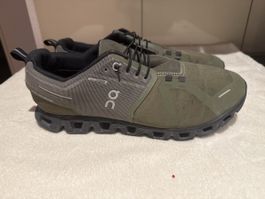 On Running Cloud Waterproof Herren Sneaker Gr. 46 – Oliv/Sch