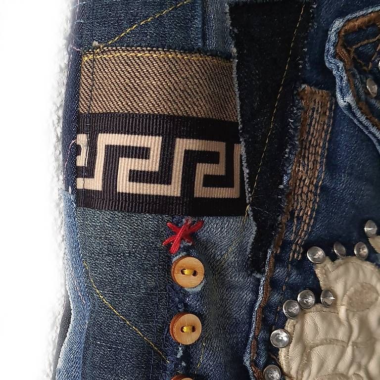 Borse: Upcycling Patchwork-Jeanstasche swiss Handmade ✨ – Nuovo e nell'imballaggio originale da Widnau venduto da Marakumba 4
