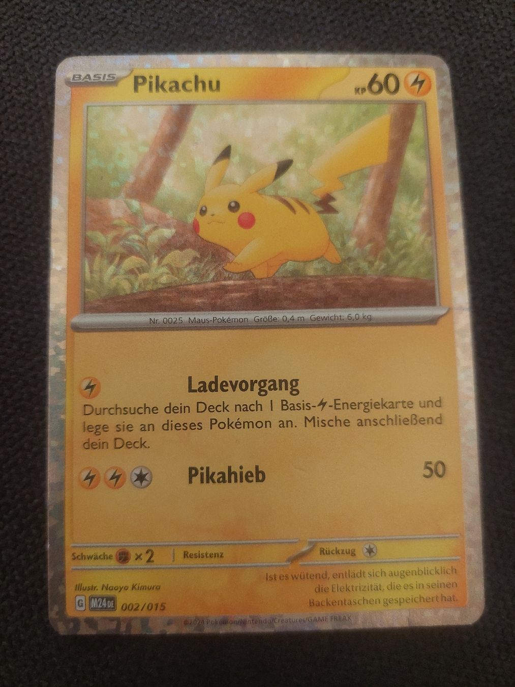 Pokémon Sammelbilder & Trading cards: Pokemon Karte Pikachu 60 – Gebraucht aus Schüpfheim von Sandy222sandy 1