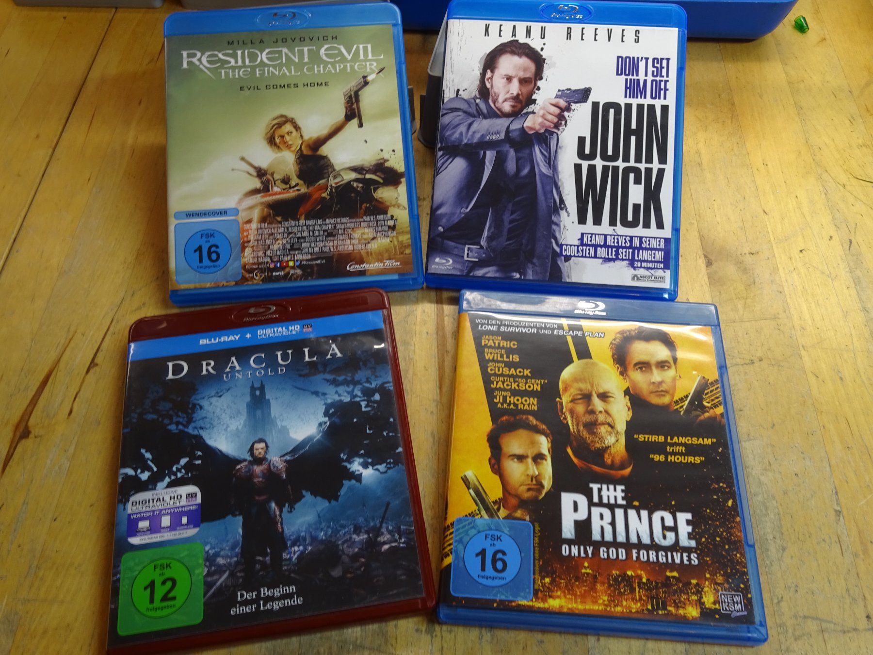Tutti i DVDs: Resident Evil / John Wick 1 / Dracula / The Prince – Usato da Wohlen AG venduto da Bricktoys