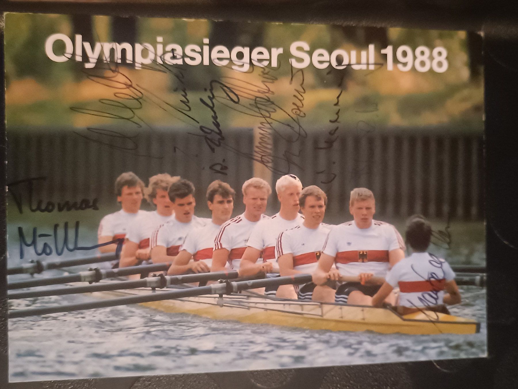 Autografi: Olympia Gold Achter 1988 - Handsigniert – Usato da Menziken venduto da Artographs