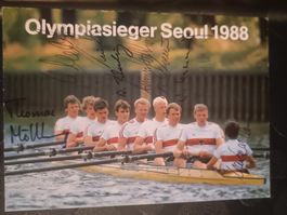 Olympia Gold Achter 1988 - Handsigniert