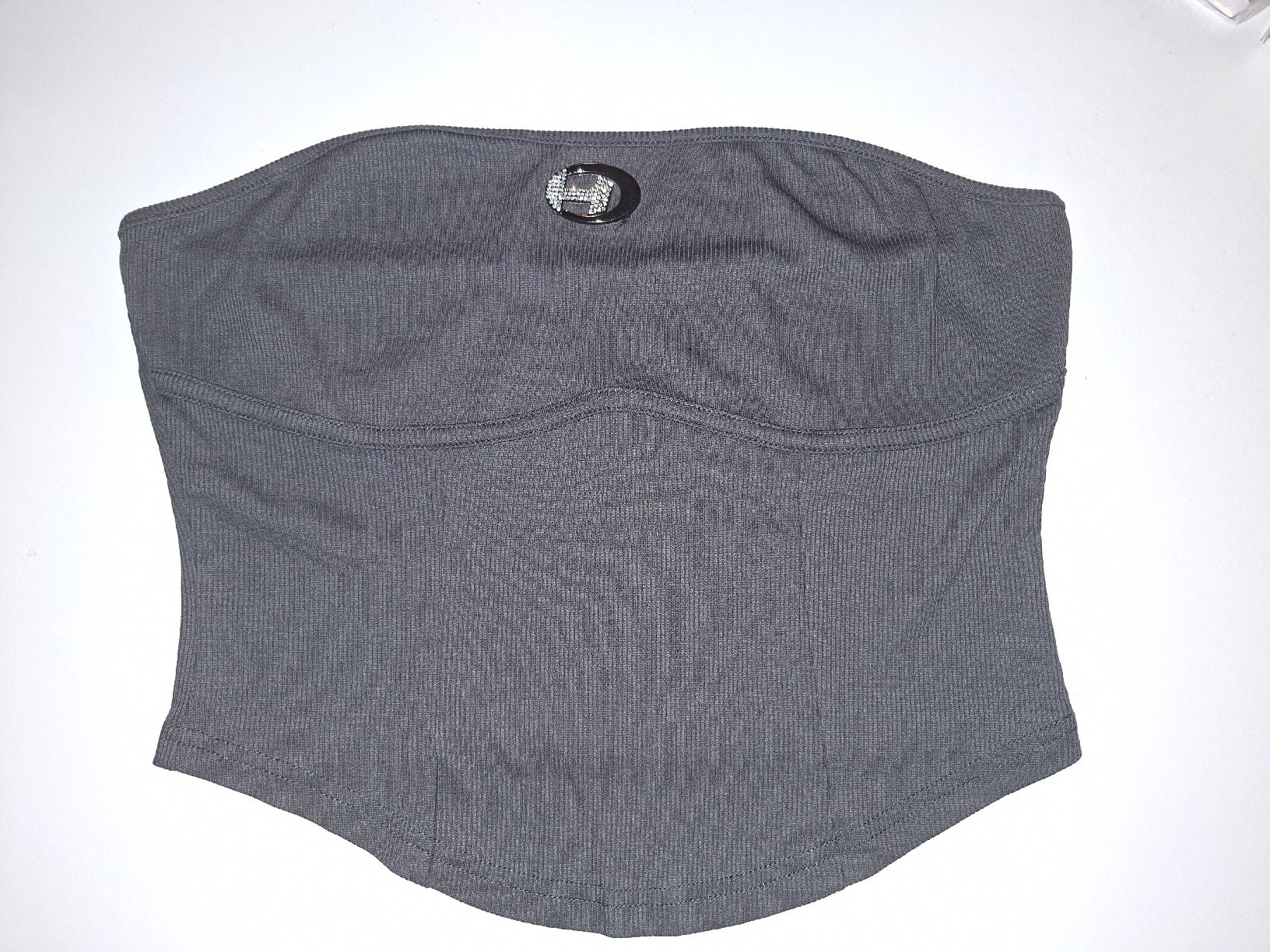 Tops: Bandeau gris, taille L – D'occasion à Lausanne par Cassandra11