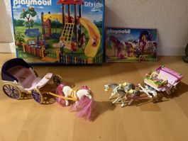 Playmobil Spielplatz, Kutschen und Auto 