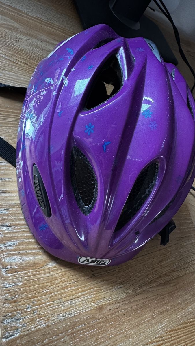 Abus Kinder Fahrradhelm lila, Gre 45-55cm, Safe Ride! (Gebraucht) in  Siegershausen fr CHF 1  mit Lieferung auf Ricardo kaufen