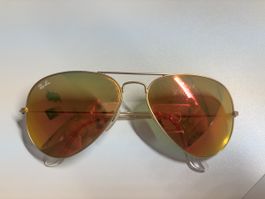 RAY BAN Aviator Sonnenbrille Gold