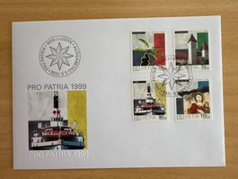 Pro Patria 1999 Ersttagsbrief Luzern Schiff 6000 geprägt