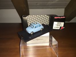 Fiat nuova 500 normale aperta 1/43 celeste chiaro