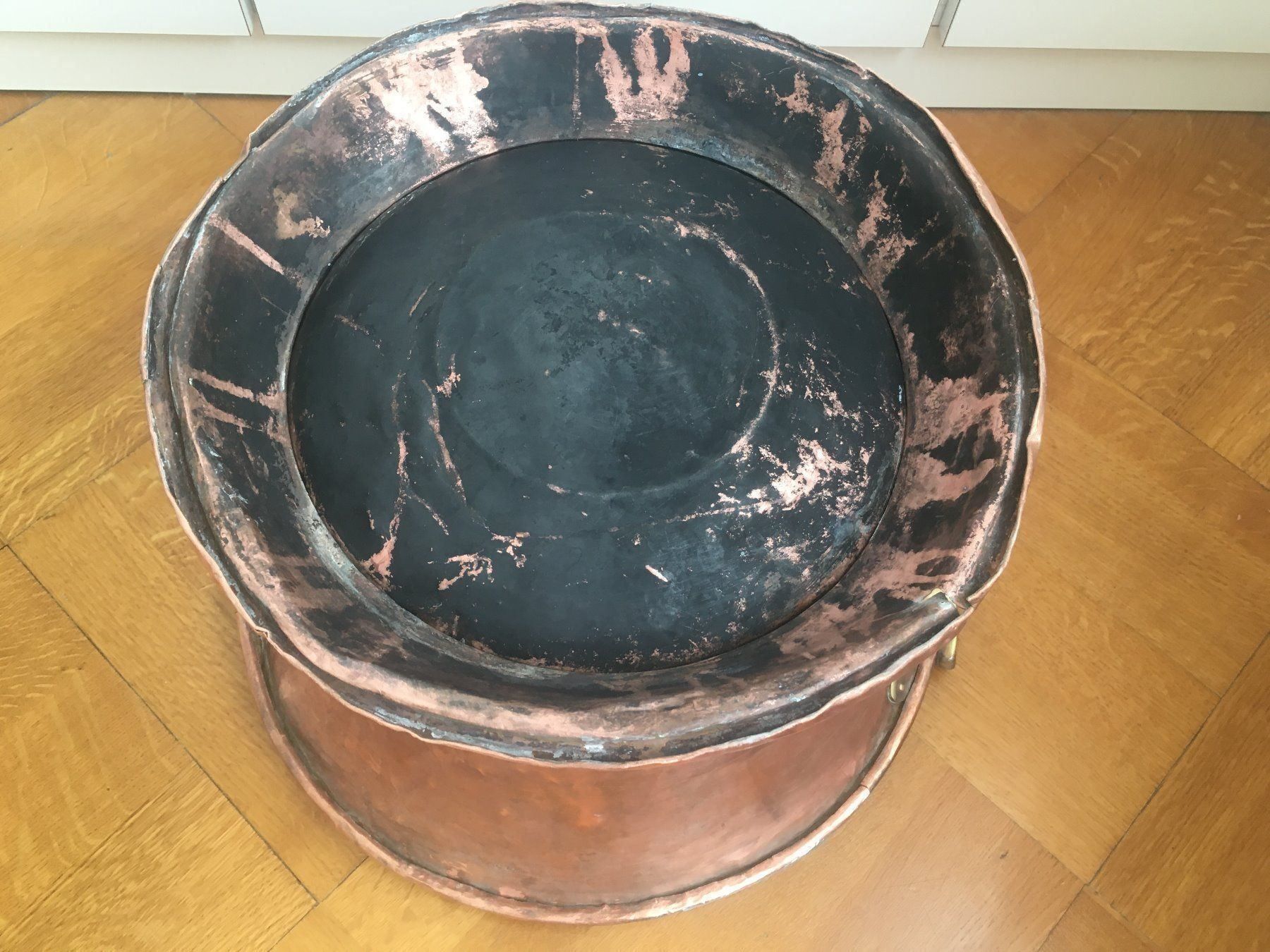 Blumentöpfe: Schöner Kupferkessel antik gross – Gebraucht aus Bern von Smile-2707 2