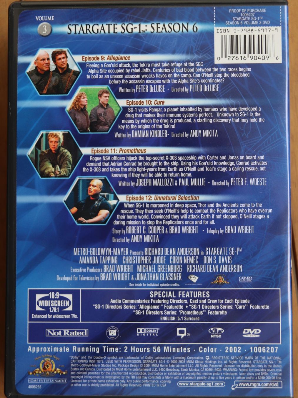 Alle DVDs: Stargate Season 6 – Gebraucht aus Glattfelden von Sirax 5
