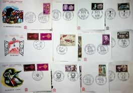 FRANCE 12 BELLES FDC DE 1968 /T314