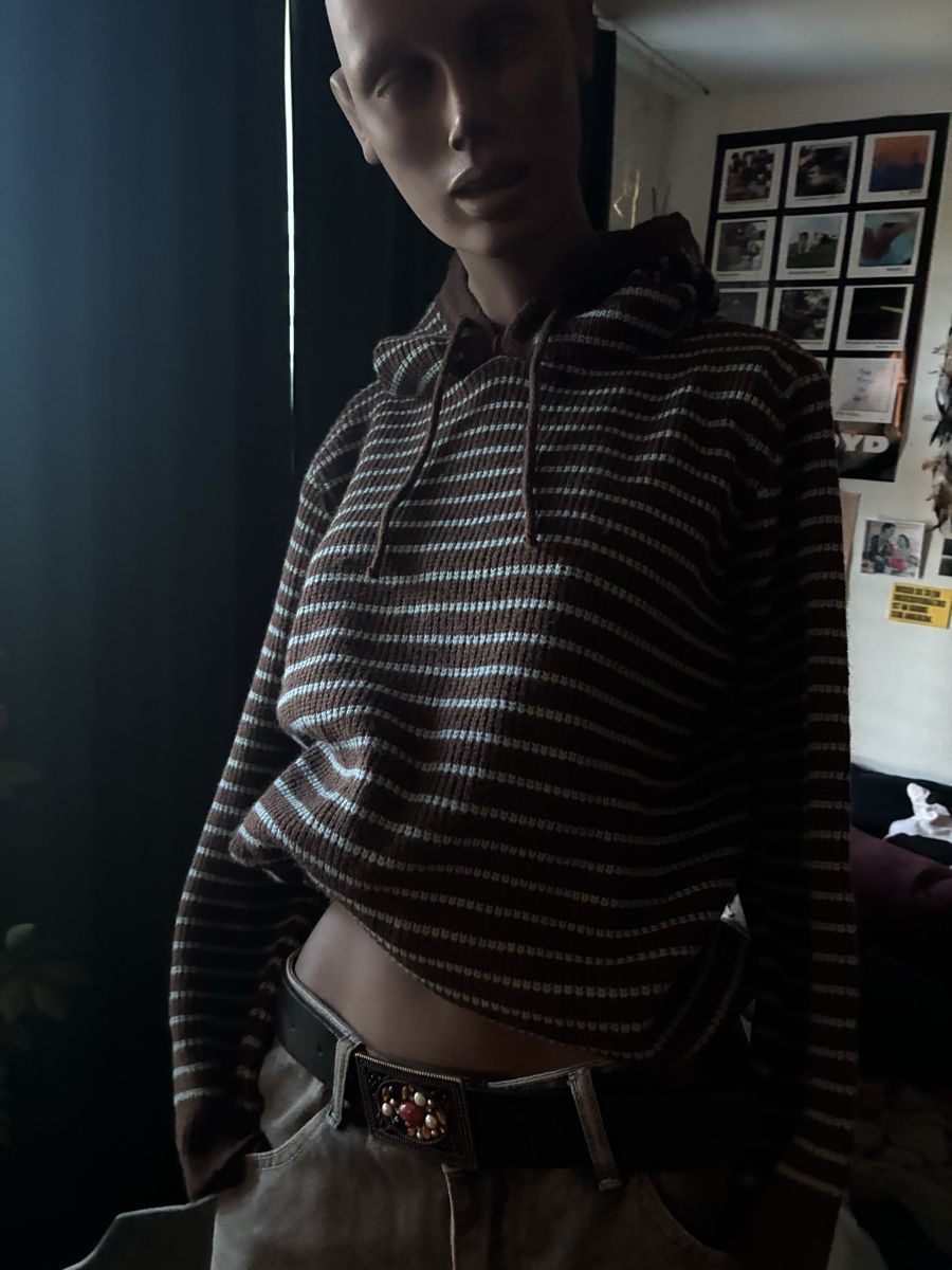 Pullover & Sweatshirts: Braun/Blau gestreifter Kaputzenpulli – Neu (gemäss Beschreibung) aus Ueberstorf von nai_9z9s 1