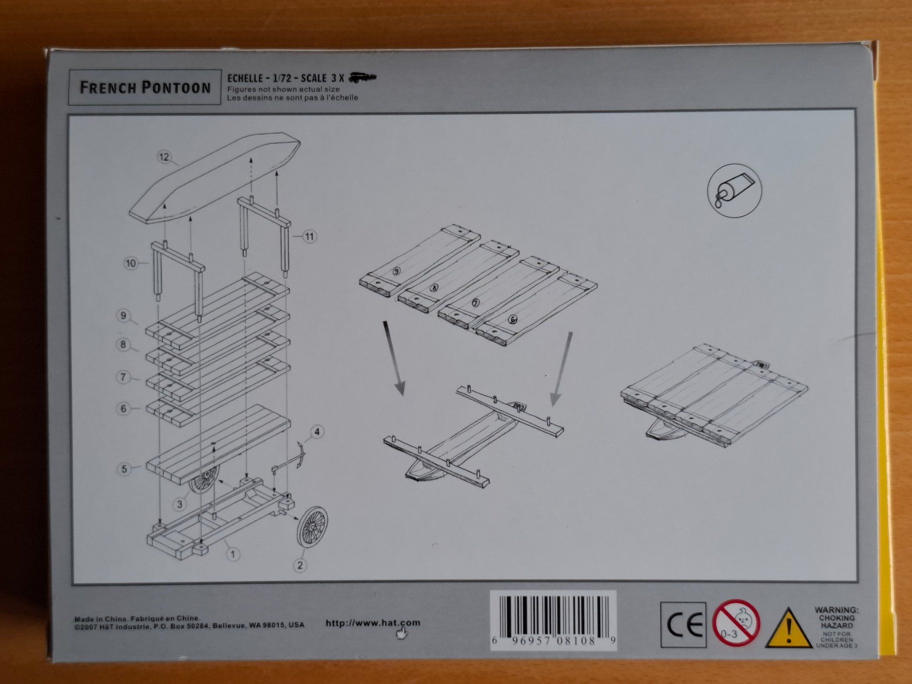 Kit di modellismo & Modellini statici: HäT 1/72 French Pontoon – Nuovo e nell'imballaggio originale da Diepoldsau venduto da beeteutel 1