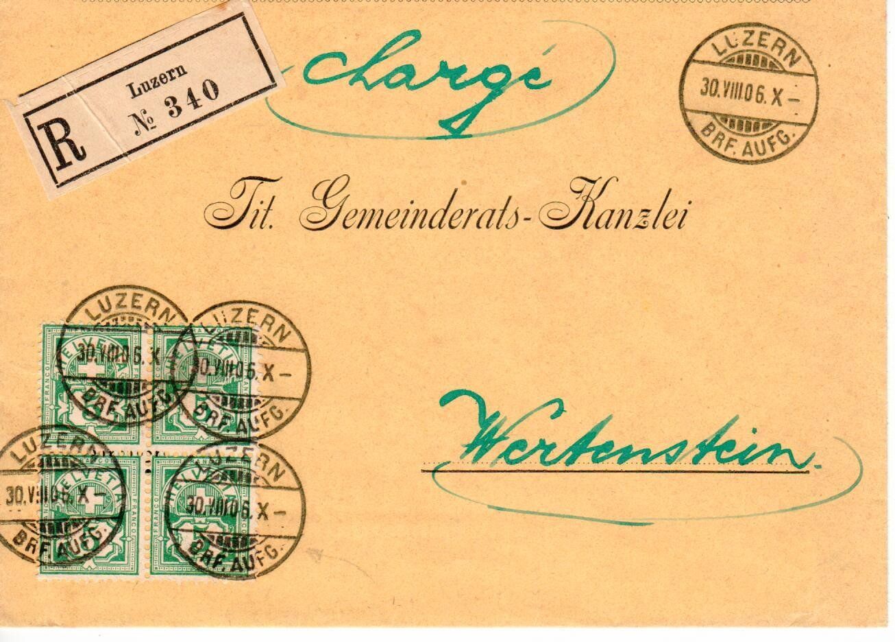 Alle Briefmarken: R - Brief Luzern 1906 – Gebraucht aus Wolhusen von Curver9