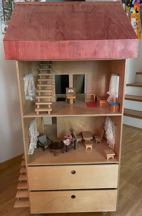 Puppenhaus Aus Holz Gebraucht