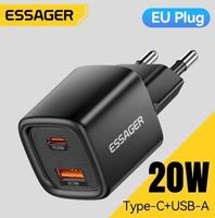 Essager Schnell Ladegerät USB-A und USB-C, 20 Watt (NEU)