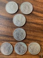 Italien 100 Lire 1993 / 1994 / 1997 / 1998 (7 Stk.)