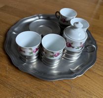 Zinn Becher Set Antik