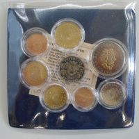 Münzset Lettland mit 8 alten Kursmünzen + Zertifikat, OVP!